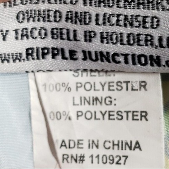 Taco Bell Hot Sauce Collection Swim Trunk Mens Small Blue Hot Fire Mild Novelty - Picture 6 of 6